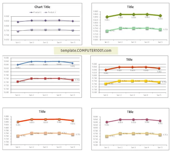Line Chart Excel Templates
