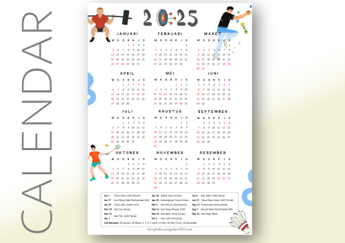 Download Kalender Indonesia 2025 PDF The Olympians