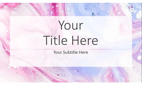 Pink Blue Abstract Template PowerPoint Gratis
