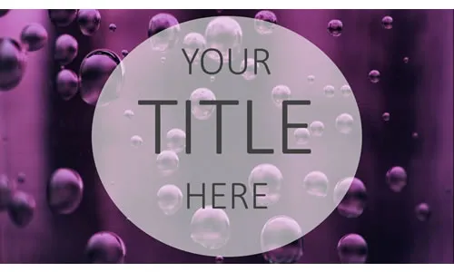 Purple Bubbles Background Template PowerPoint