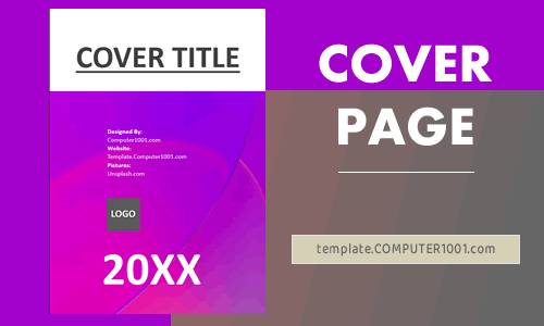 Abstract 9 Photo Template Cover Word Ppt
