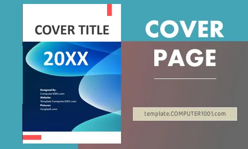 Abstract 5 Photo Template Cover Word Ppt