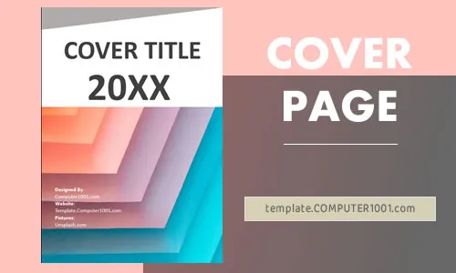Abstract 7 Photo Template Cover Word Ppt