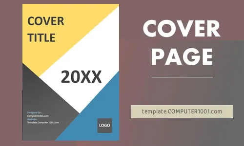 Triangle Template Cover Word & PowerPoint
