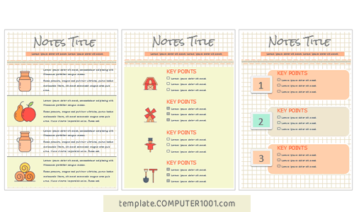 Template Catatan Aesthetic Word Gratis List and Timelines
