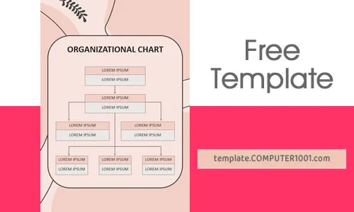 Rose Aesthetic Organizational Chart Template Computer1001