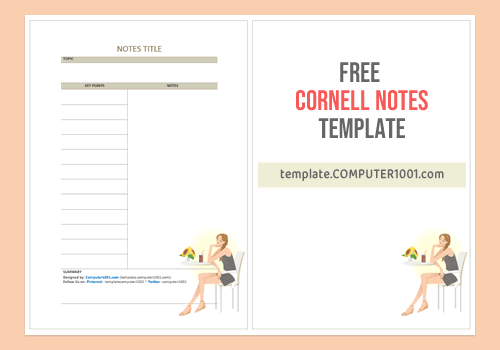 Girl1 Cornell Notes Template