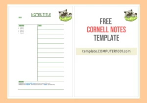 Sleeping-Cat-Cornell-Notes-Template