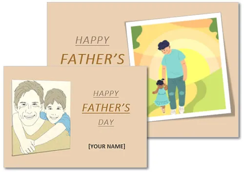Picture Father’s Day Card Template Word