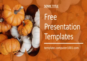Free Pumpkin PPT Template Labu (Waluh)