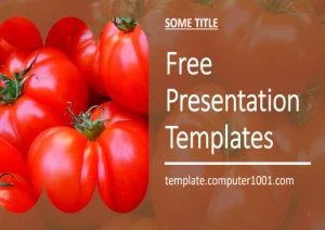 Free Tomato PPT Template Tomat Merah