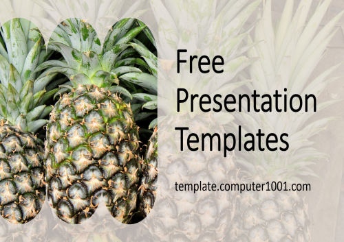 Free Pineapple PPT Template Nanas