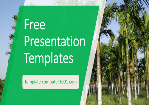 Areca Plantation Agriculture PPT Template