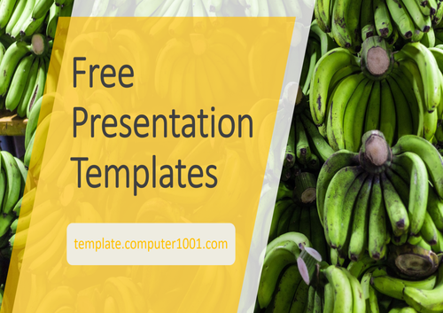 Banana Agriculture PPT Template