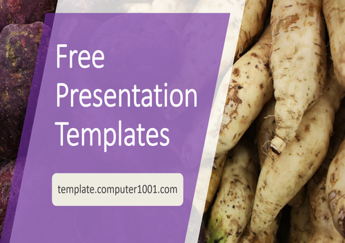 Sweet Potato Agriculture PPT Template