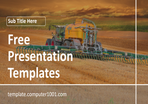 Fertilizer Spreader Agrotechnology Ppt Template Free