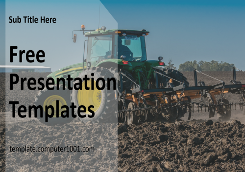 Tillage Tractor Agrotechnology Ppt Template Free