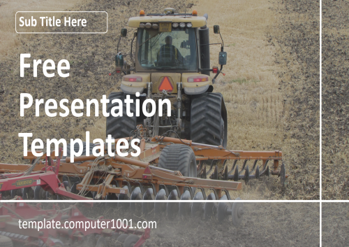 Rotavator Agrotechnology Ppt Template Free