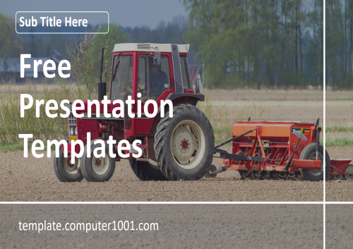 Seeder Agrotechnology Ppt Template Free