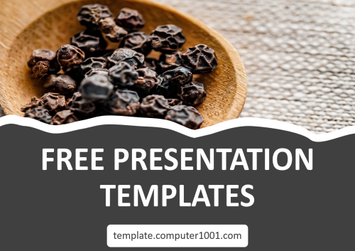 Black Pepper PPT Template