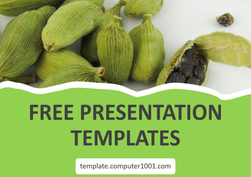 Green Cardamom PPT Template