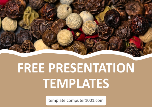 Peppercorn Ppt Template Biji Merica Free Download