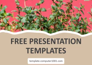 Thyme Ppt Template Daun Timi Free Download