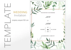 09 Editable Wedding Invitation Word Template Free Download