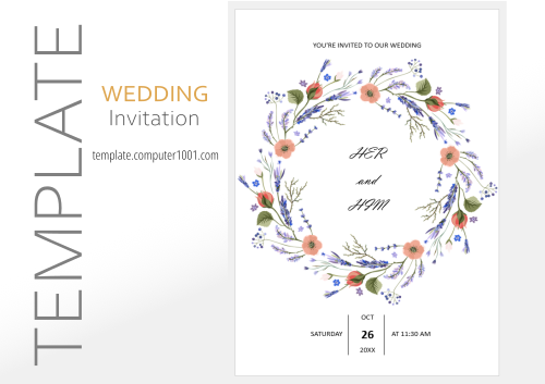 12 Editable Aesthetic Wedding Invitation Word Template Free Download