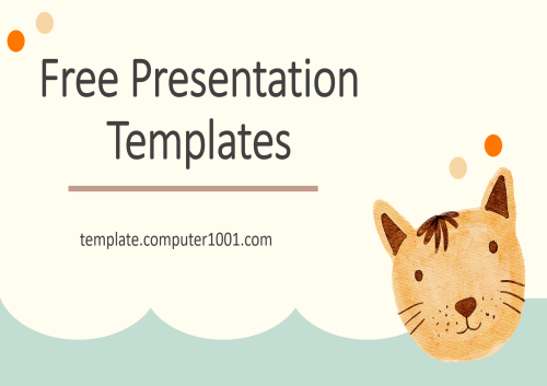 29 Free Cute Cat PowerPoint Template Design for Kids - Template PPT Kartun Kucing Lucu Gratis
